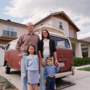 Woolson Family in front of their Sycamore Home in Ojai Woolson Family in front of their Sycamore Home in Ojai